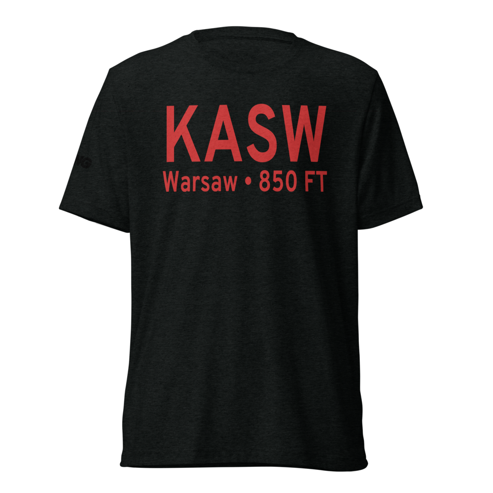 Warsaw Municipal Airport (KASW) ICAO Tri-blend T-Shirt 