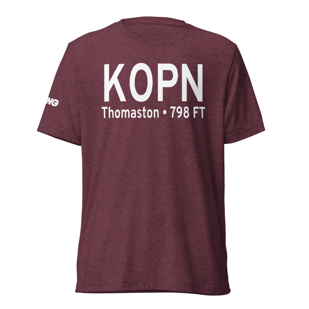 Thomaston Upson County Airport (KOPN) ICAO Tri-blend T-Shirt 