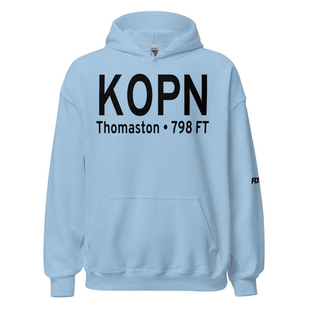 Thomaston Upson County Airport (KOPN) ICAO Hoodie Sweatshirt 