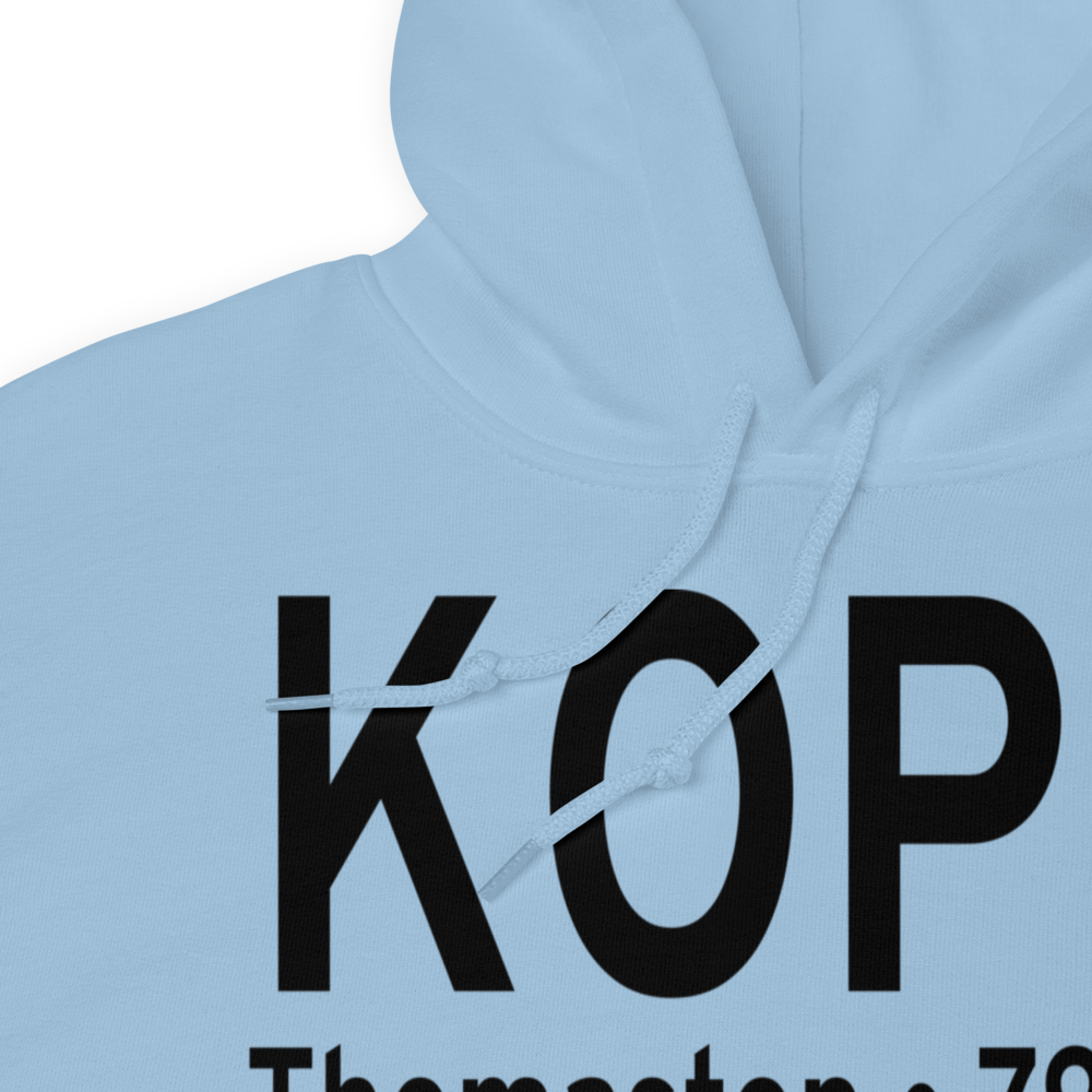 Thomaston Upson County Airport (KOPN) ICAO Hoodie Sweatshirt 
