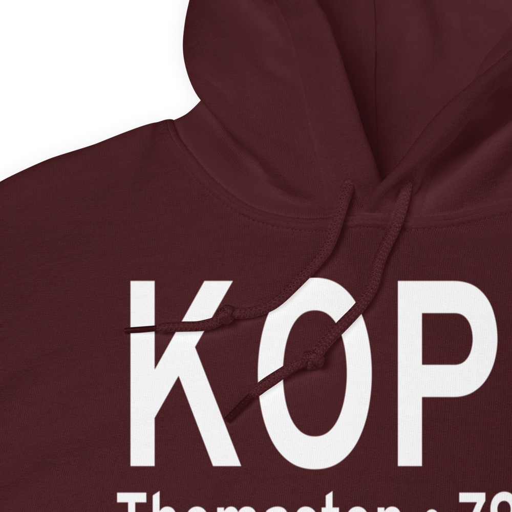 Thomaston Upson County Airport (KOPN) ICAO Hoodie Sweatshirt 
