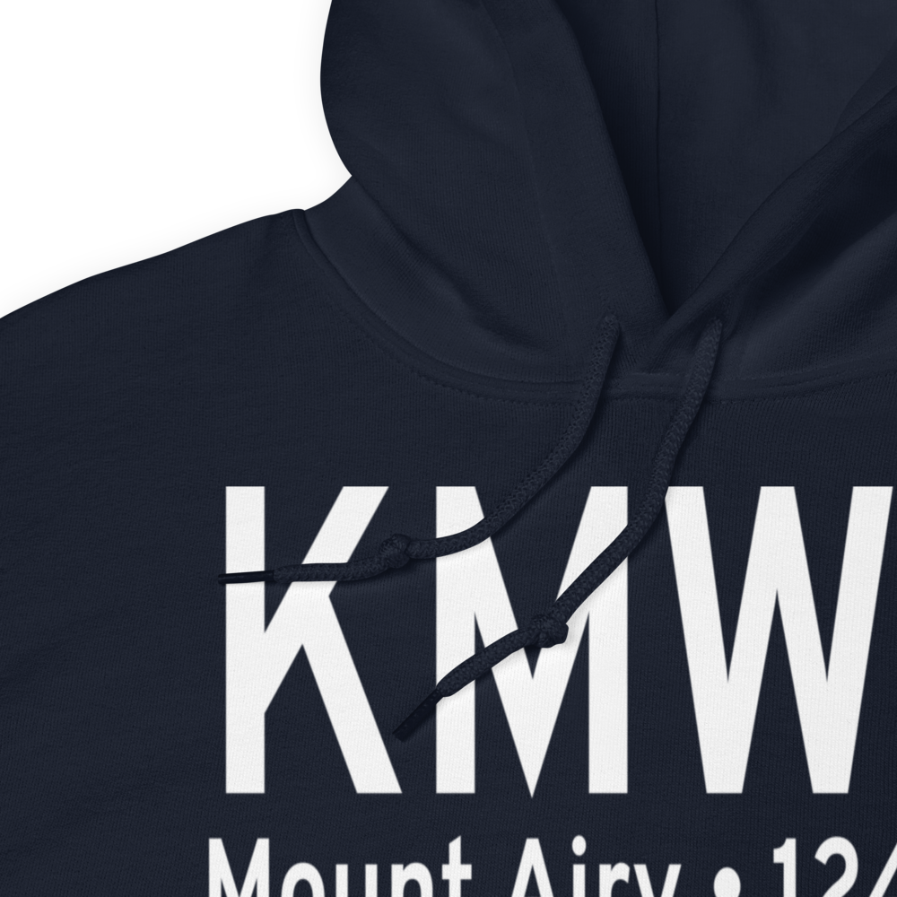 Mount Airy Surry County Airport (KMWK) ICAO Hoodie Sweatshirt 