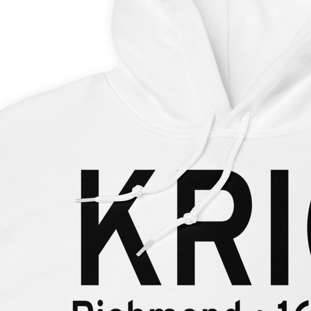 Richmond International Airport (KRIC) ICAO Hoodie Sweatshirt 