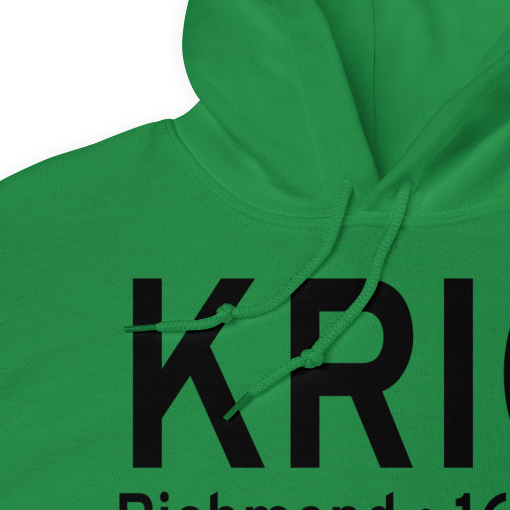 Richmond International Airport (KRIC) ICAO Hoodie Sweatshirt 