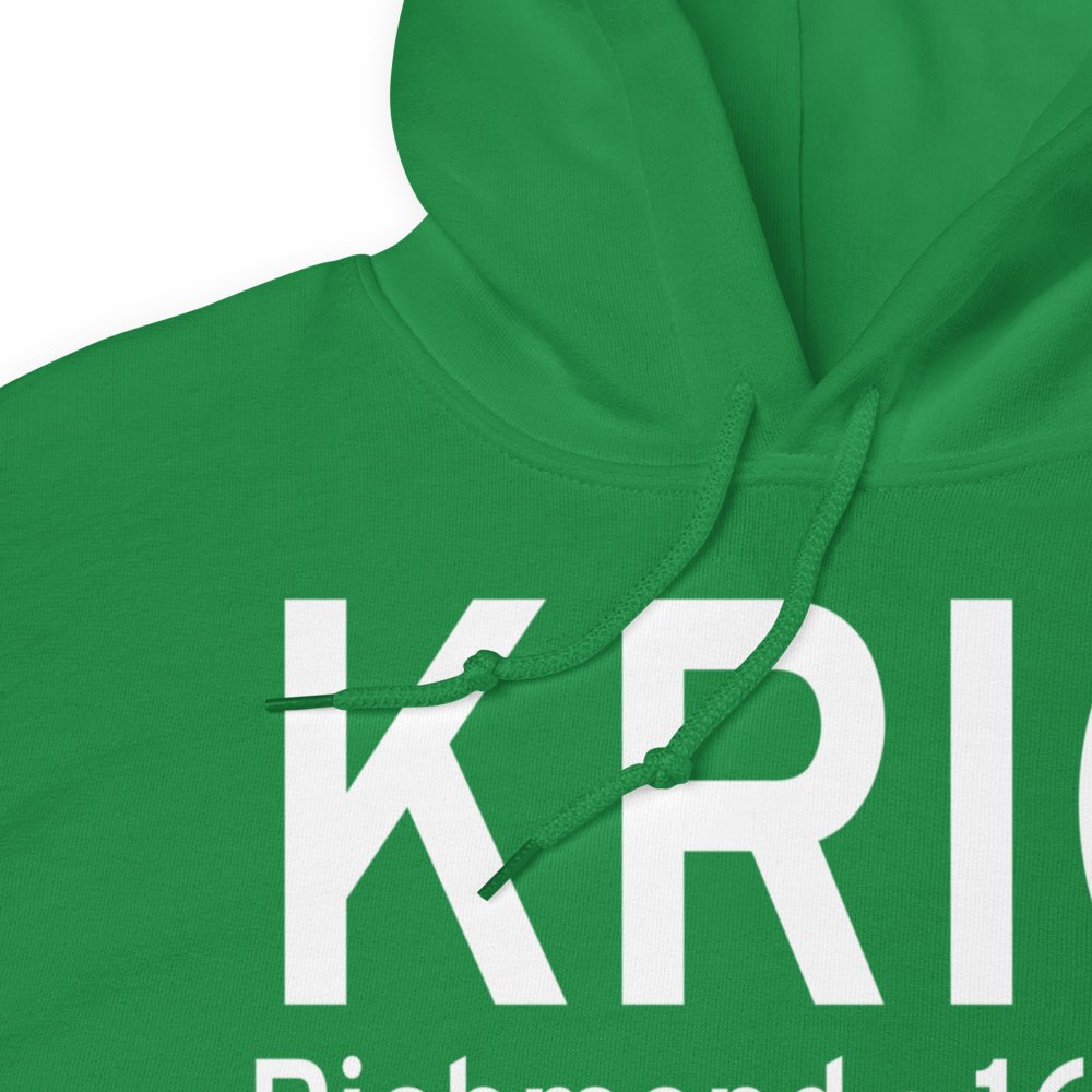 Richmond International Airport (KRIC) ICAO Hoodie Sweatshirt 
