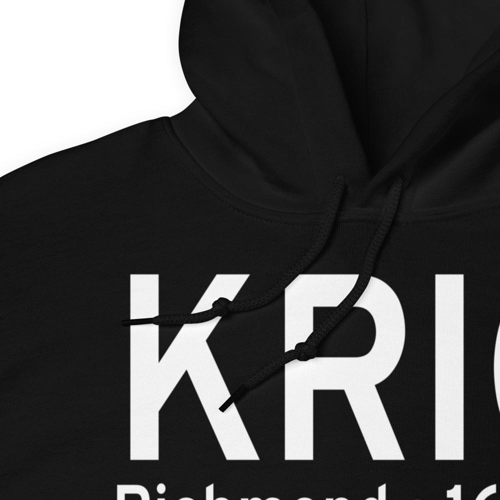 Richmond International Airport (KRIC) ICAO Hoodie Sweatshirt 