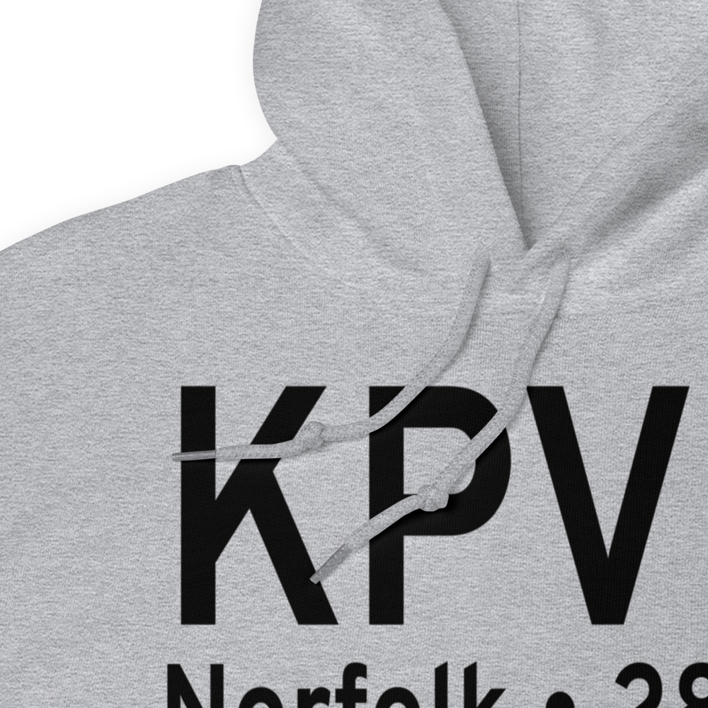 Hampton Roads Executive Airport (KPVG) ICAO Hoodie Sweatshirt 