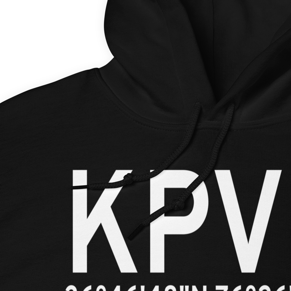 Hampton Roads Executive Airport (KPVG) ICAO Hoodie Sweatshirt 