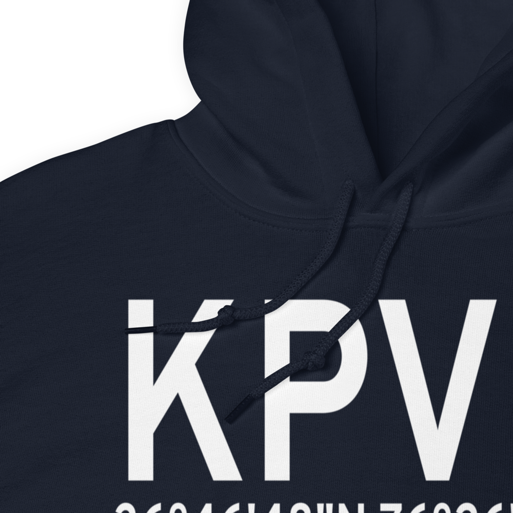 Hampton Roads Executive Airport (KPVG) ICAO Hoodie Sweatshirt 