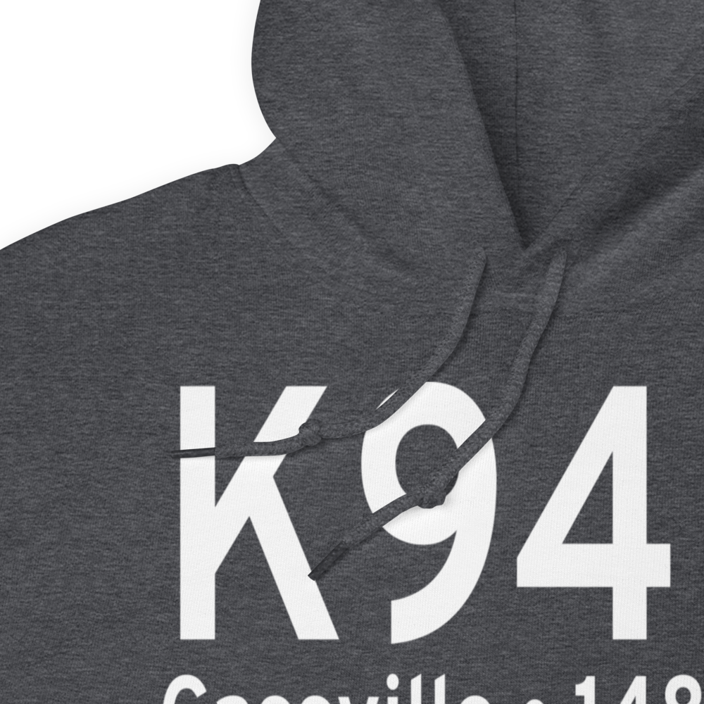Cassville Municipal Airport (K94K) ICAO Hoodie Sweatshirt 