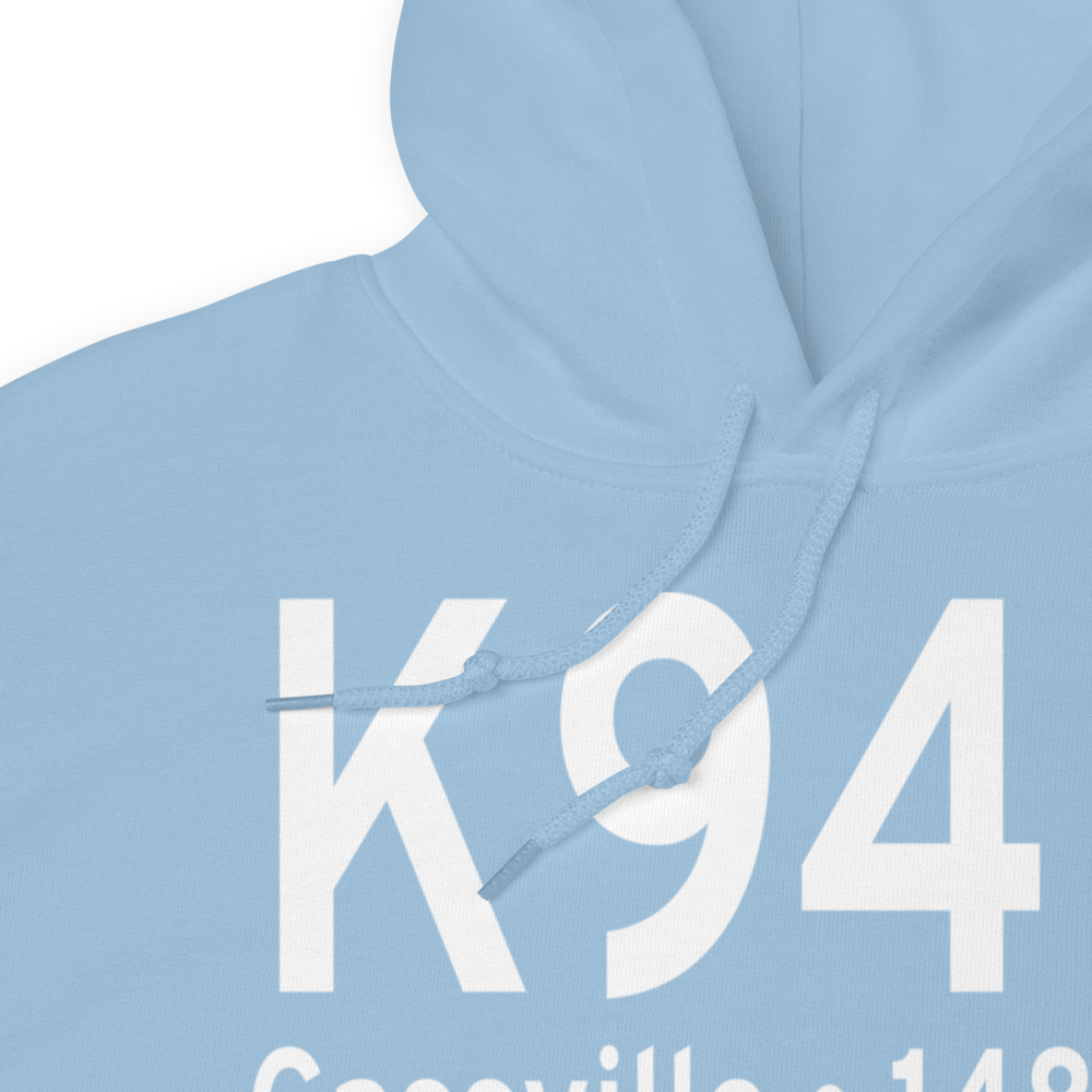 Cassville Municipal Airport (K94K) ICAO Hoodie Sweatshirt 