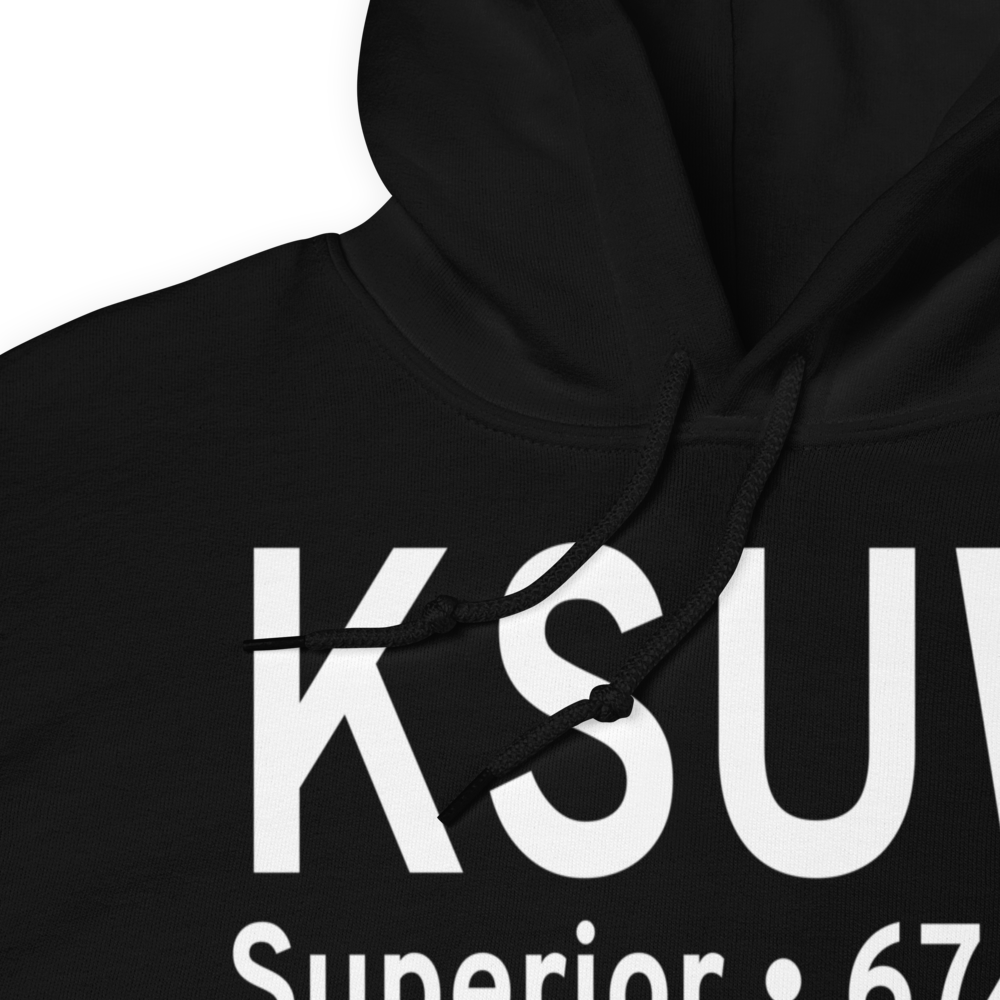 Richard I Bong Airport (KSUW) ICAO Hoodie Sweatshirt 
