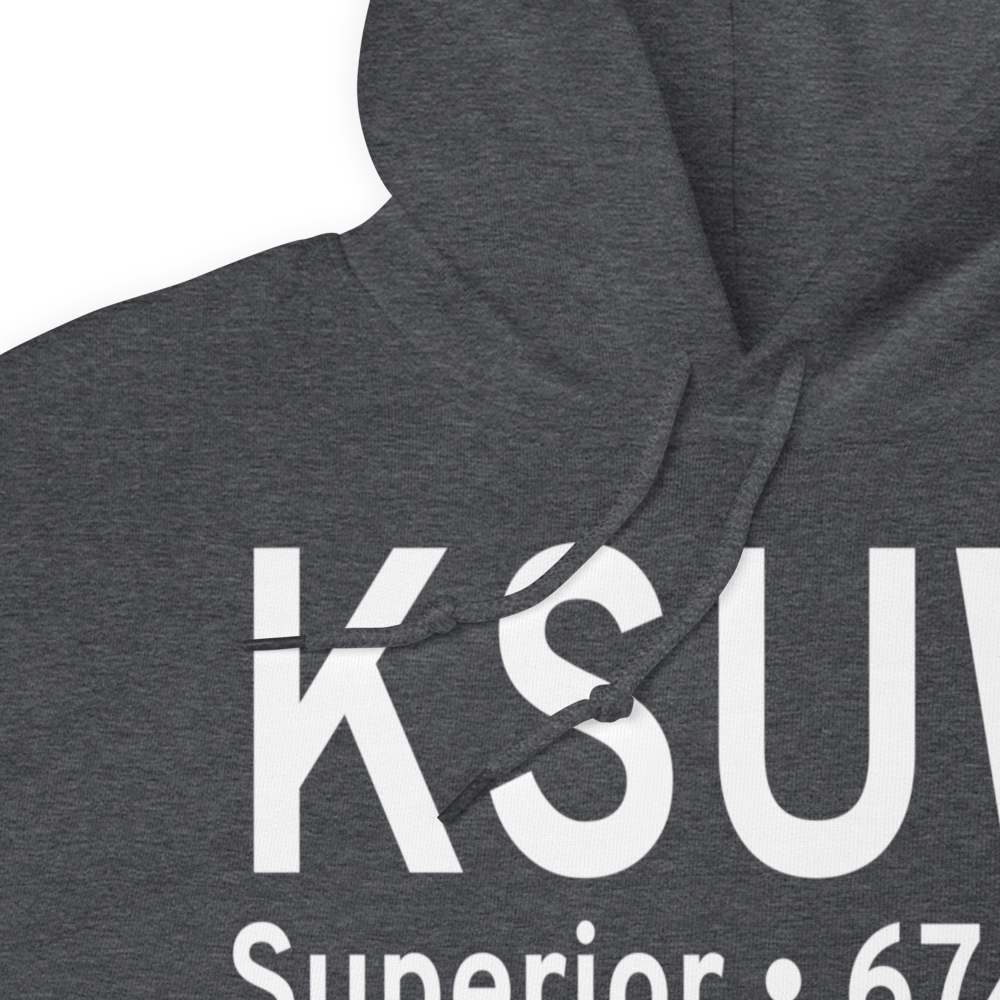 Richard I Bong Airport (KSUW) ICAO Hoodie Sweatshirt 