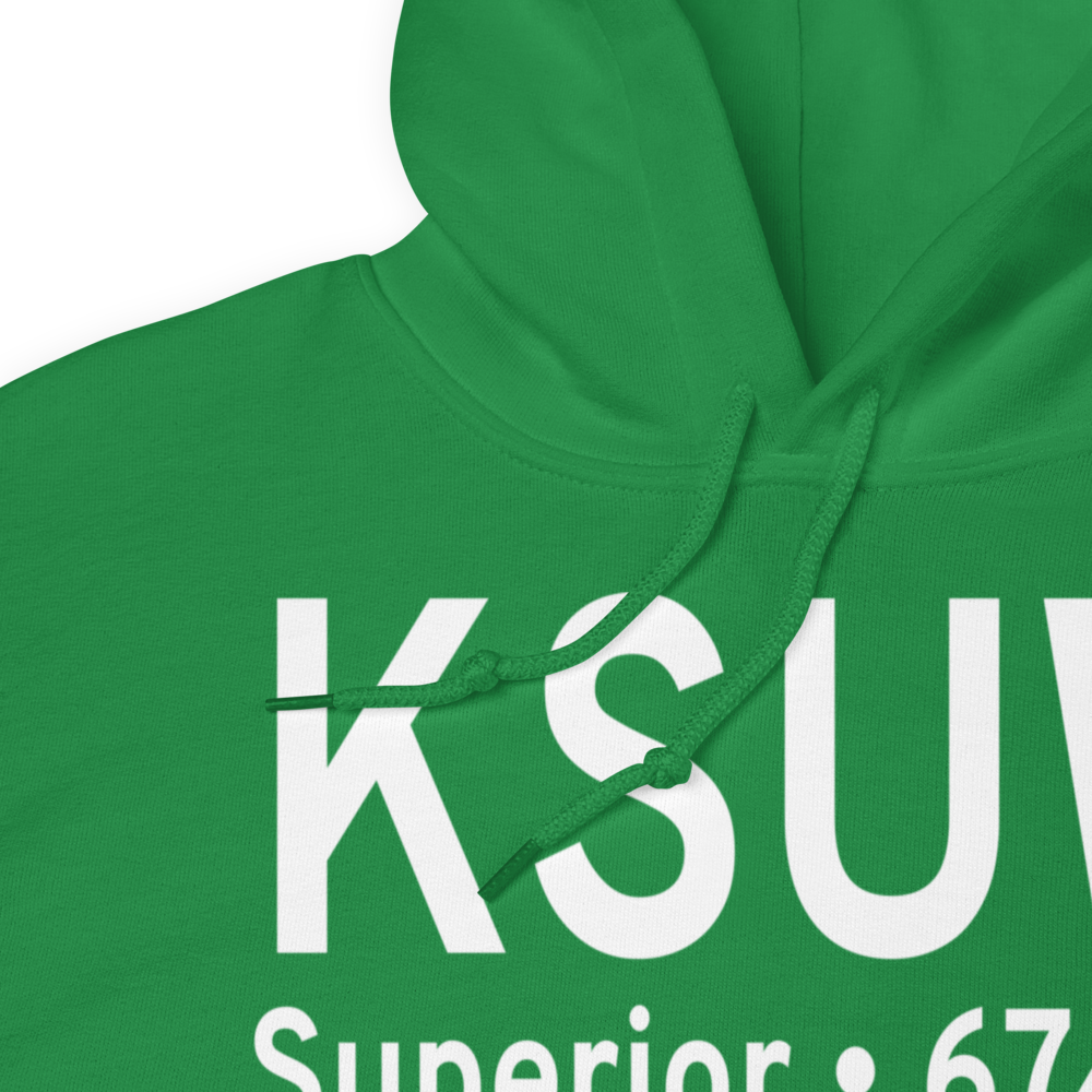 Richard I Bong Airport (KSUW) ICAO Hoodie Sweatshirt 