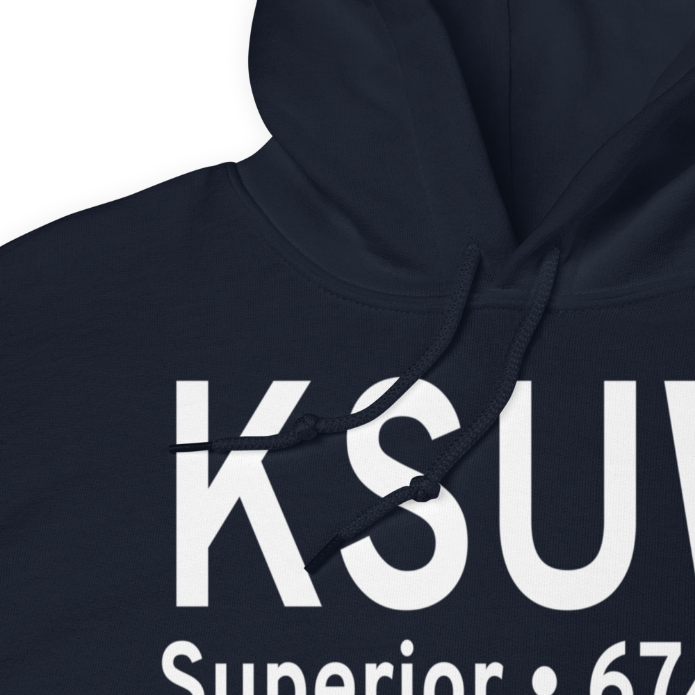 Richard I Bong Airport (KSUW) ICAO Hoodie Sweatshirt 