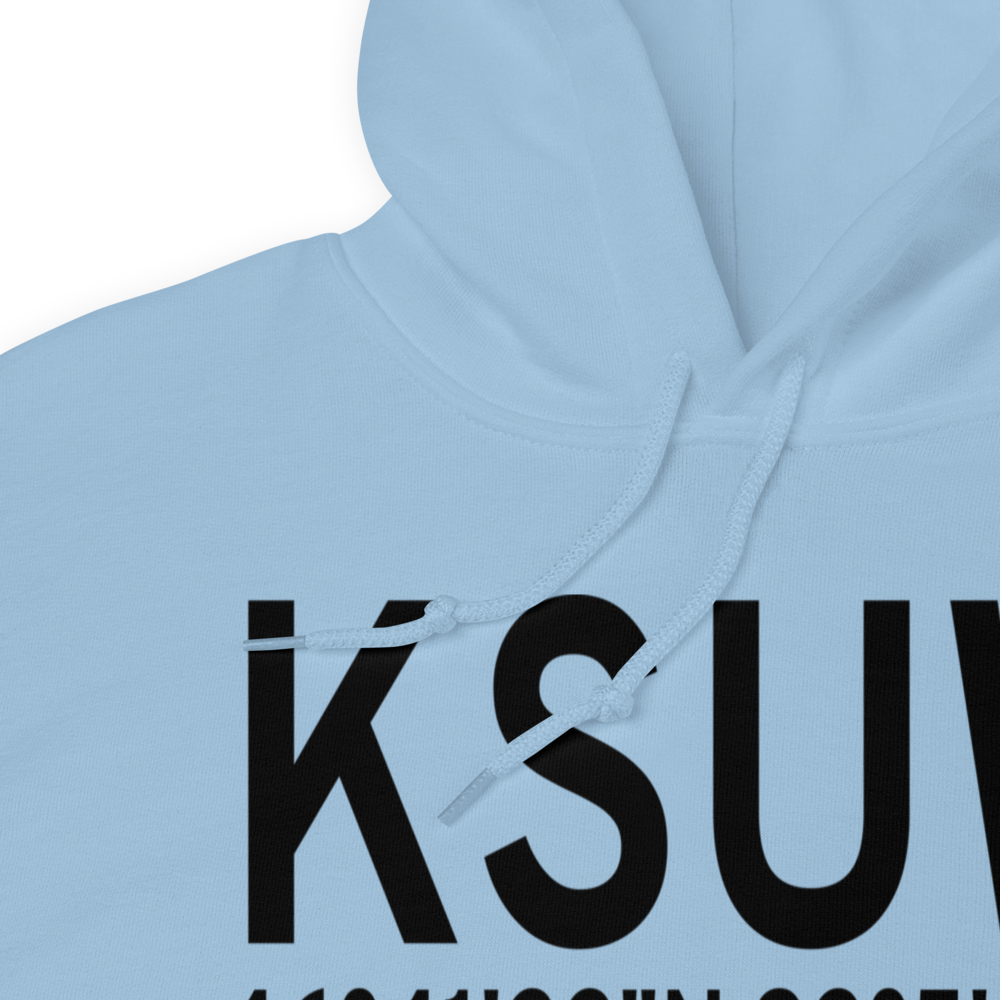 Richard I Bong Airport (KSUW) ICAO Hoodie Sweatshirt 