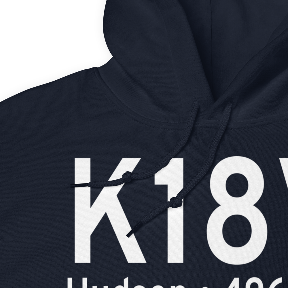 Platte Valley Airpark (K18V) ICAO Hoodie Sweatshirt 