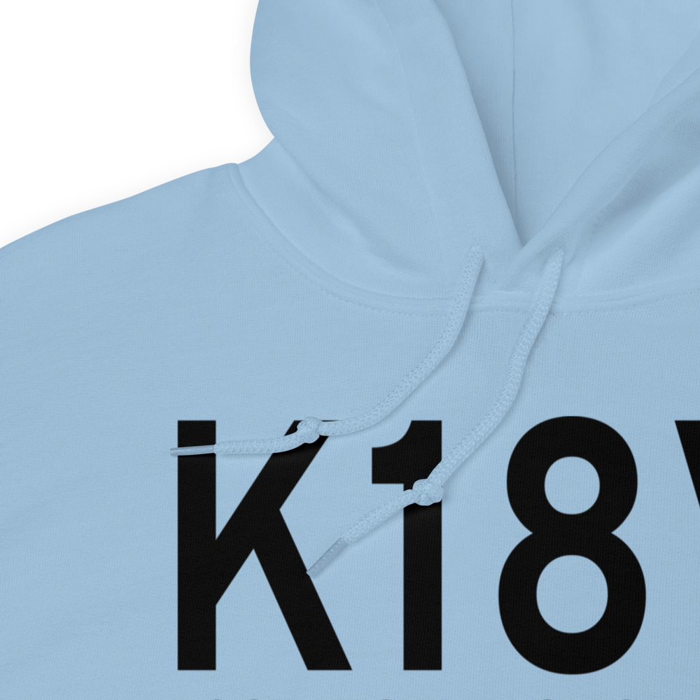 Platte Valley Airpark (K18V) ICAO Hoodie Sweatshirt 