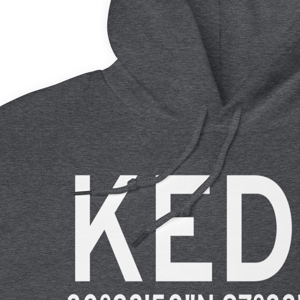 Austin Executive Airport (KEDC) ICAO Hoodie Sweatshirt 