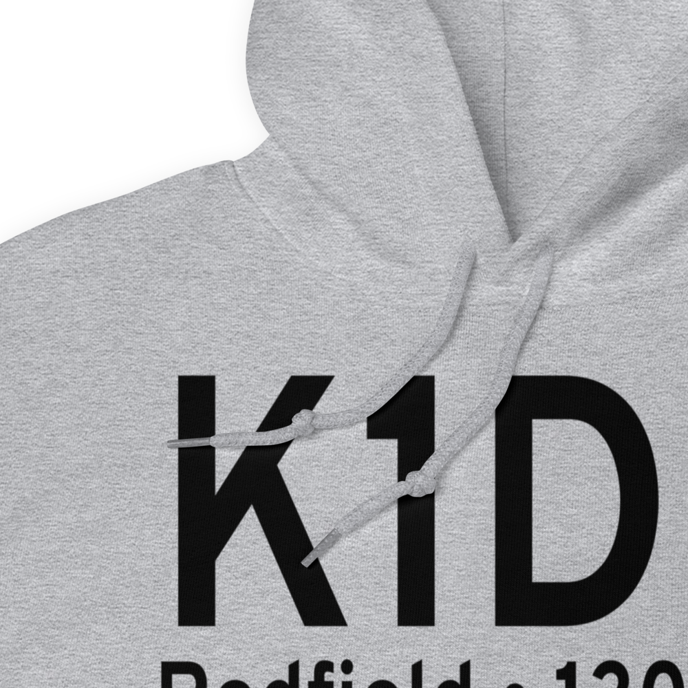 Redfield Municipal Airport (K1D8) ICAO Hoodie Sweatshirt 