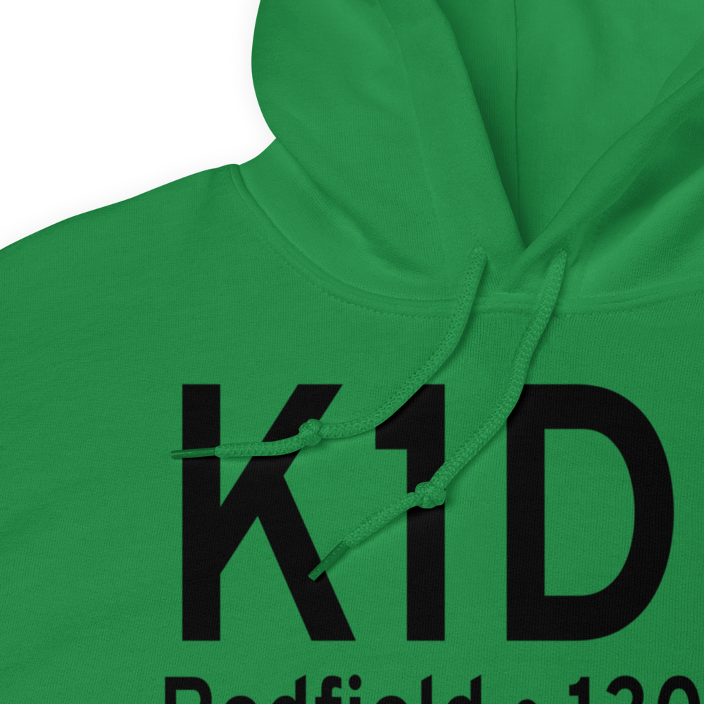 Redfield Municipal Airport (K1D8) ICAO Hoodie Sweatshirt 