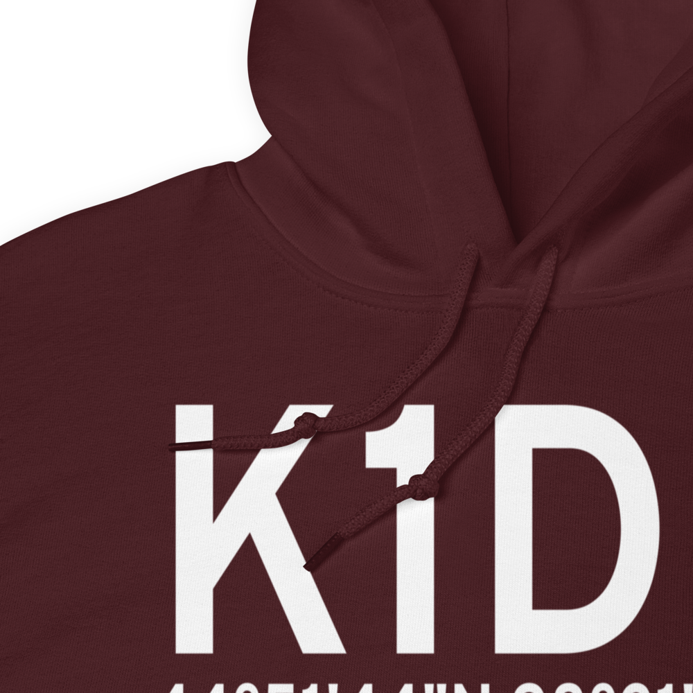 Redfield Municipal Airport (K1D8) ICAO Hoodie Sweatshirt 