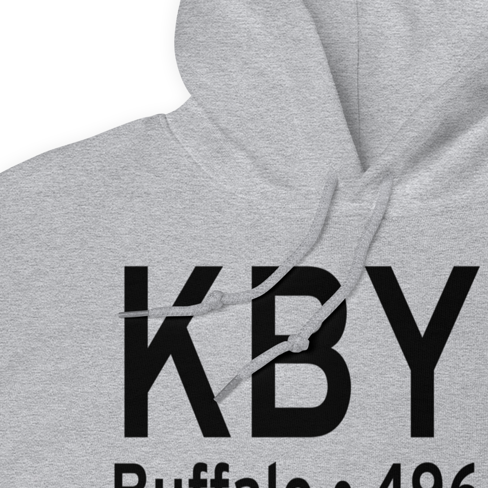 Johnson County Airport (KBYG) ICAO Hoodie Sweatshirt 