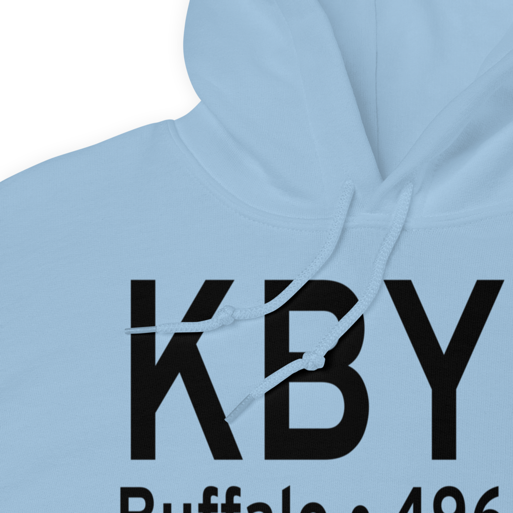 Johnson County Airport (KBYG) ICAO Hoodie Sweatshirt 
