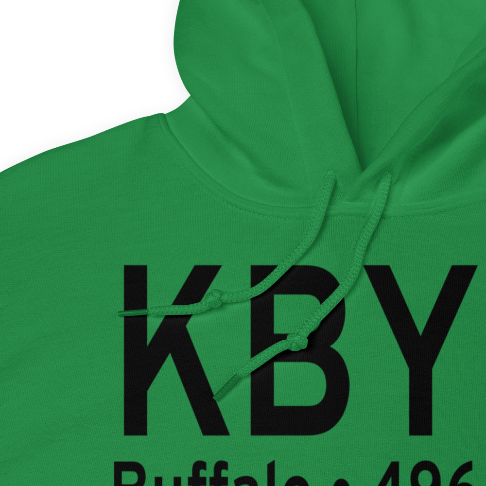 Johnson County Airport (KBYG) ICAO Hoodie Sweatshirt 