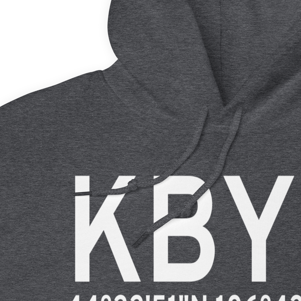 Johnson County Airport (KBYG) ICAO Hoodie Sweatshirt 