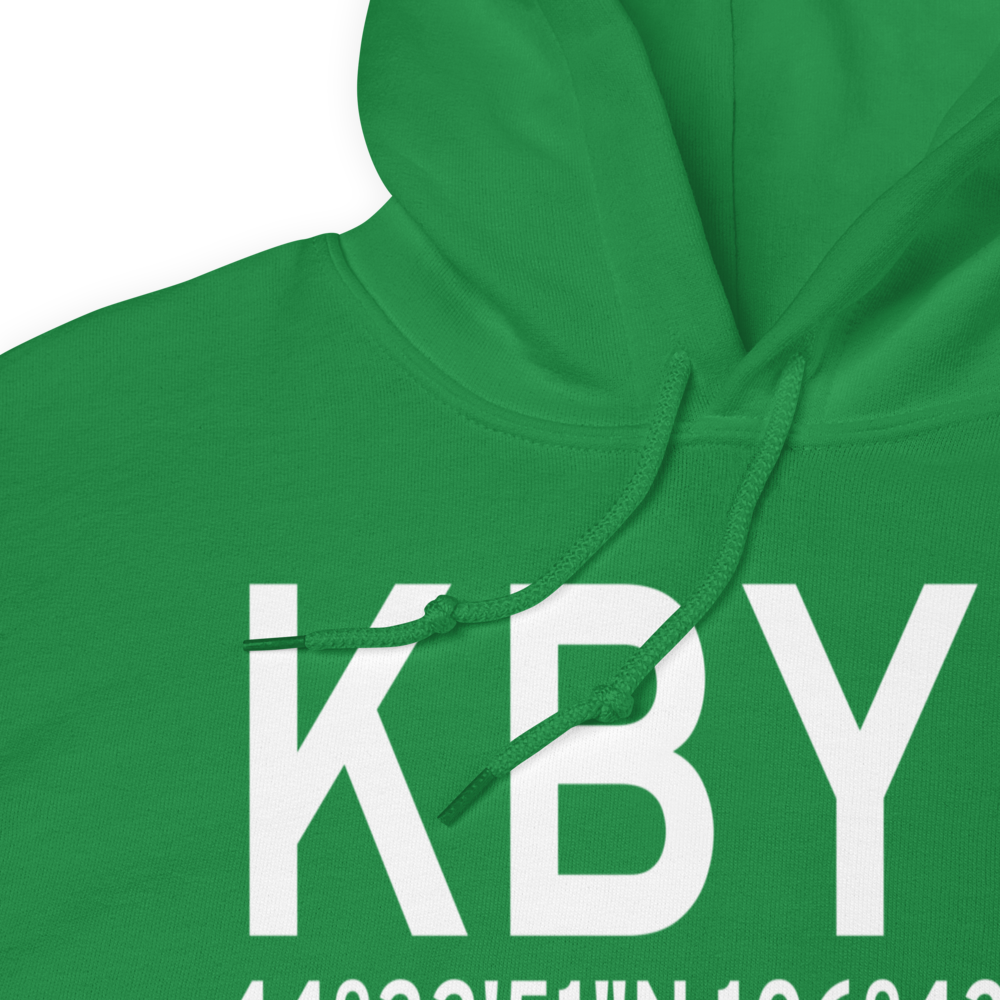Johnson County Airport (KBYG) ICAO Hoodie Sweatshirt 