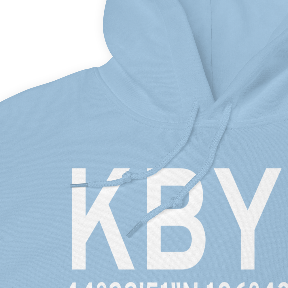 Johnson County Airport (KBYG) ICAO Hoodie Sweatshirt 