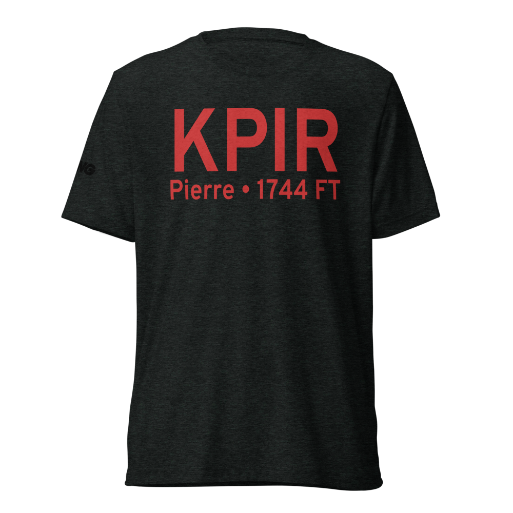 Pierre Regional Airport (KPIR) ICAO Tri-blend T-Shirt 