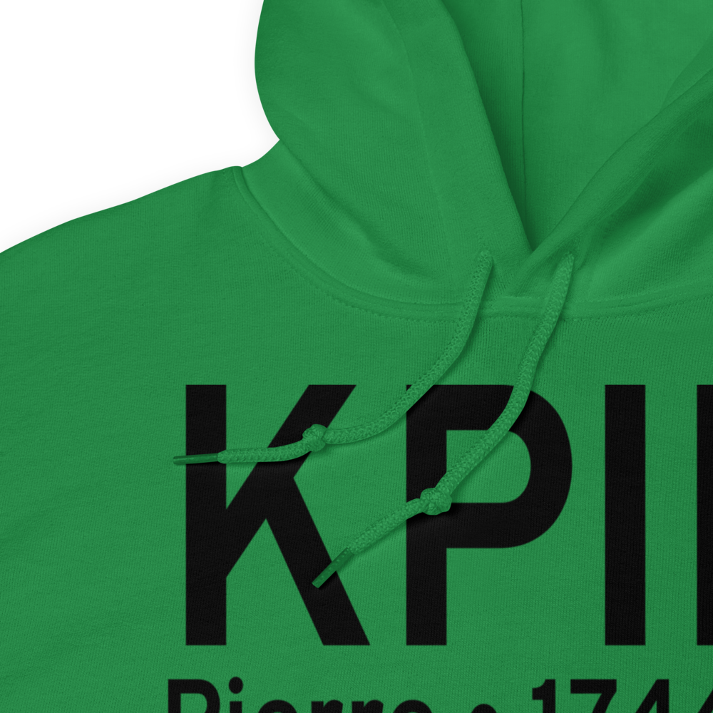 Pierre Regional Airport (KPIR) ICAO Hoodie Sweatshirt 