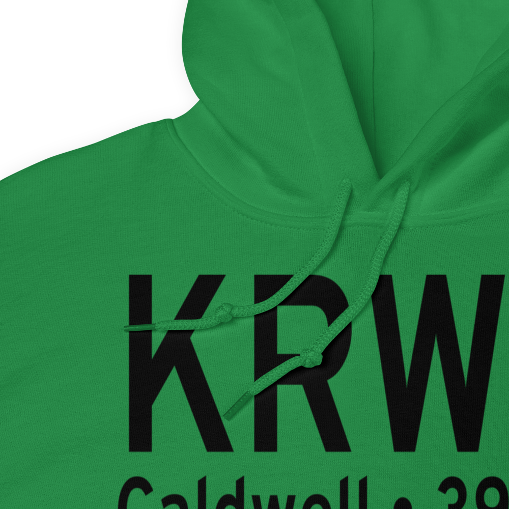 Caldwell Municipal Airport (KRWV) ICAO Hoodie Sweatshirt 