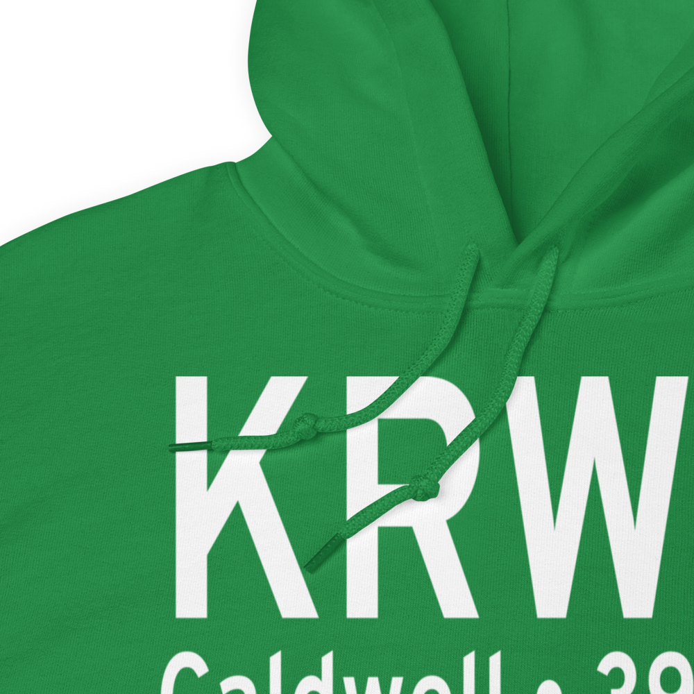 Caldwell Municipal Airport (KRWV) ICAO Hoodie Sweatshirt 