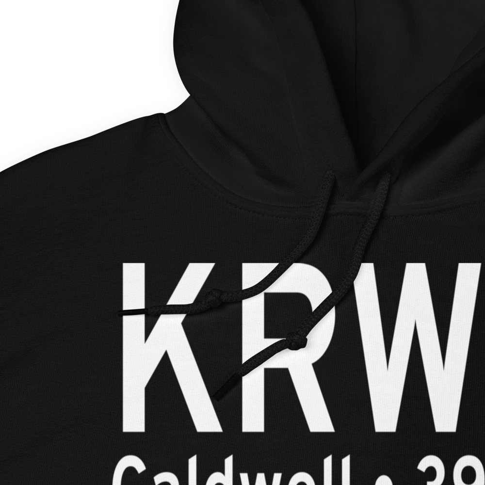 Caldwell Municipal Airport (KRWV) ICAO Hoodie Sweatshirt 
