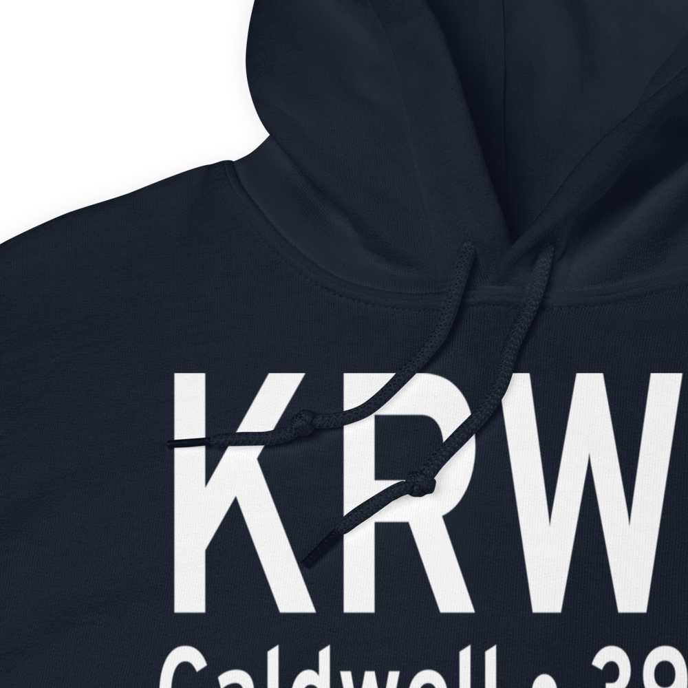 Caldwell Municipal Airport (KRWV) ICAO Hoodie Sweatshirt 