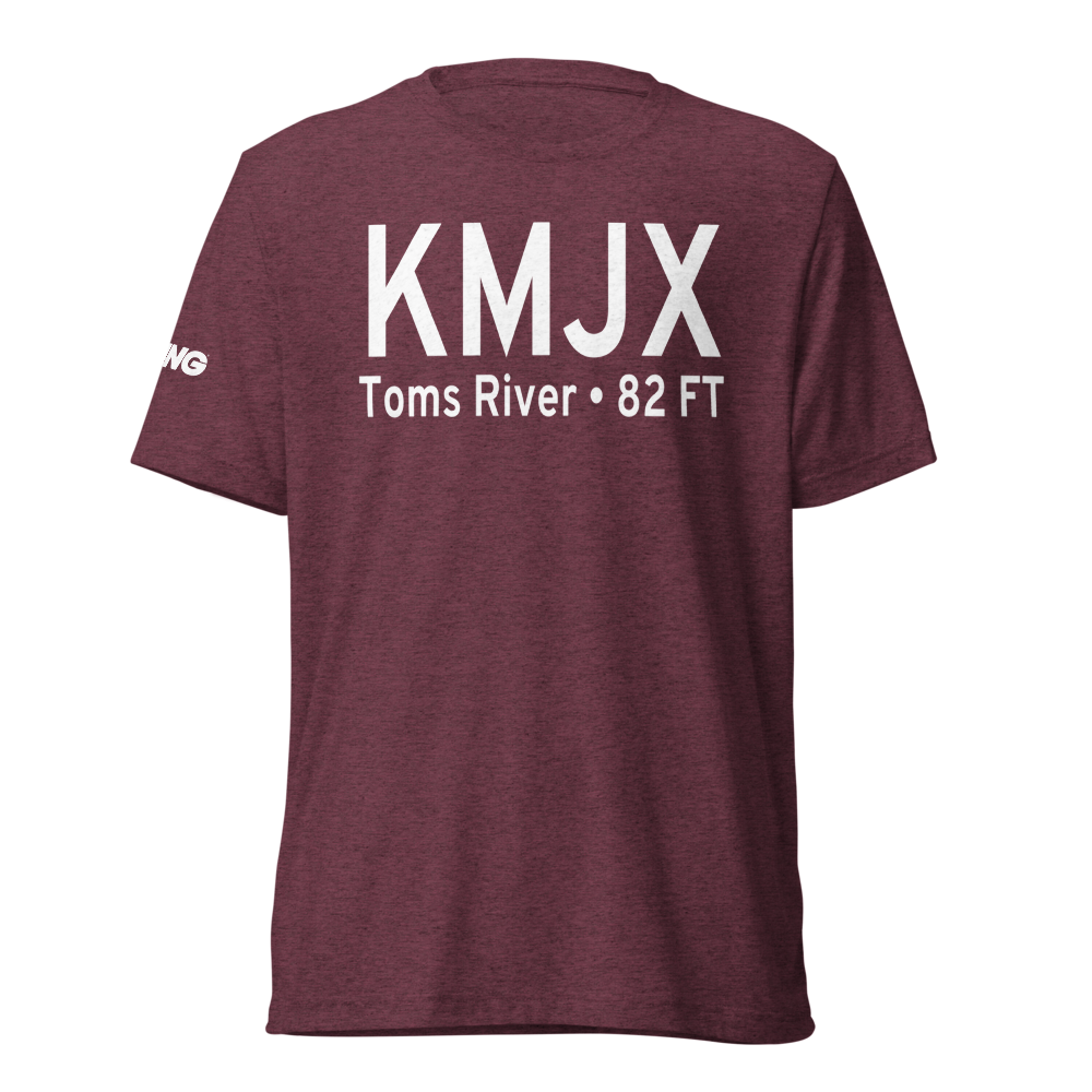 Ocean County Airport (KMJX) ICAO Tri-blend T-Shirt 
