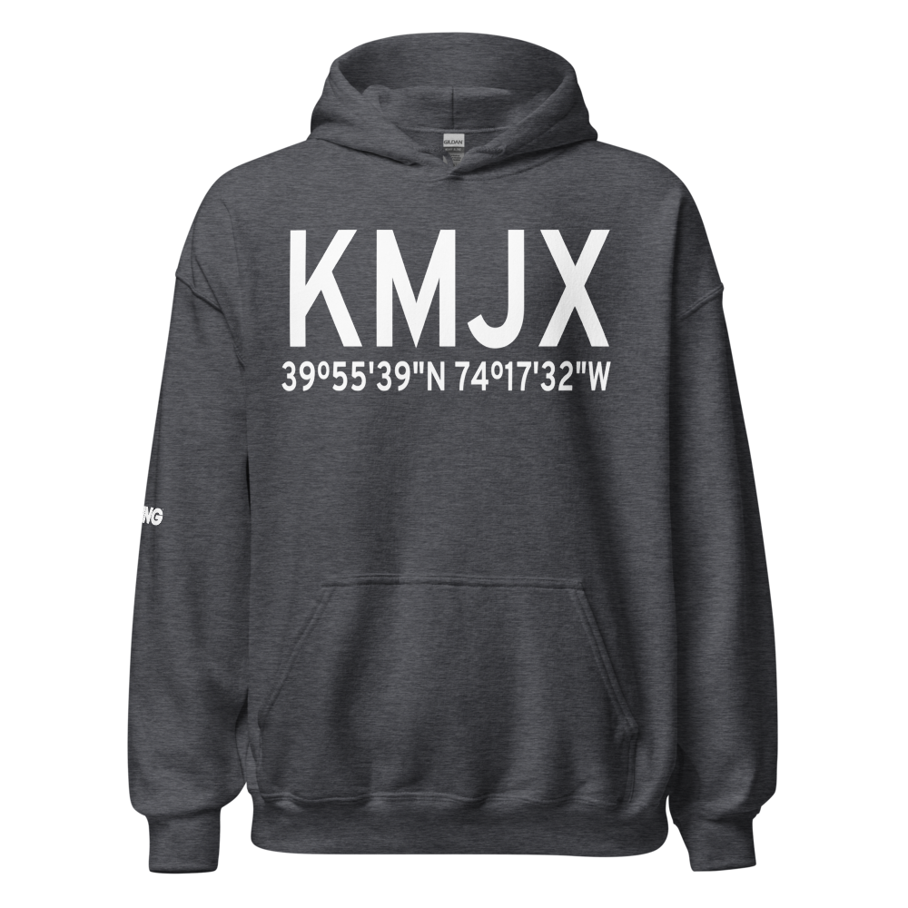 Ocean County Airport (KMJX) ICAO Hoodie Sweatshirt 