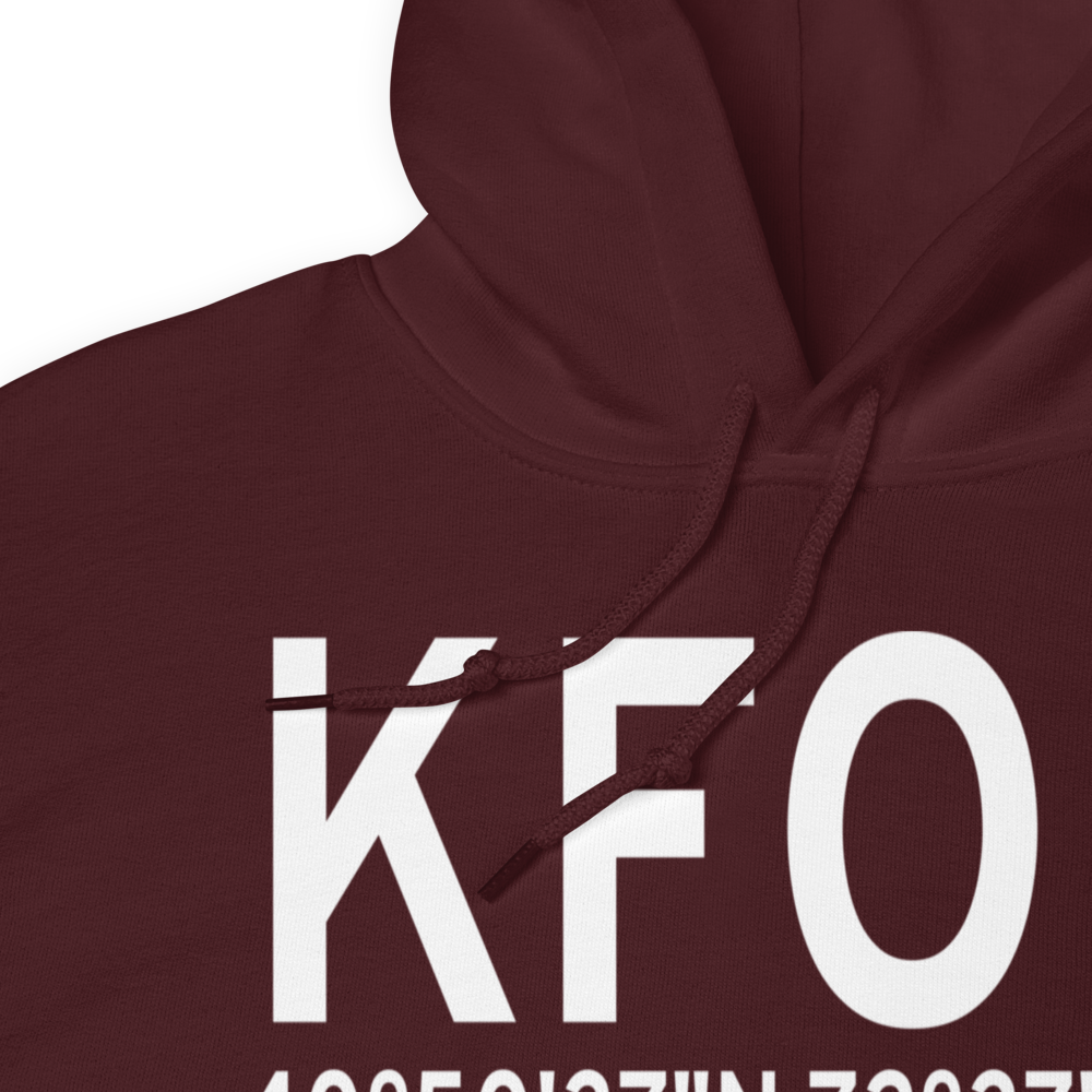 Francis S Gabreski Airport (KFOK) ICAO Hoodie Sweatshirt 