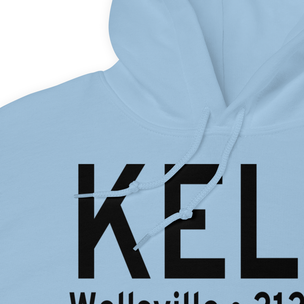 Wellsville Municipal Arpt,Tarantine Field (KELZ) ICAO Hoodie Sweatshirt 