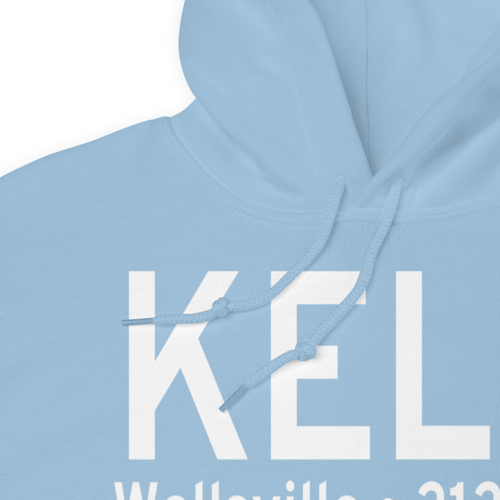 Wellsville Municipal Arpt,Tarantine Field (KELZ) ICAO Hoodie Sweatshirt 