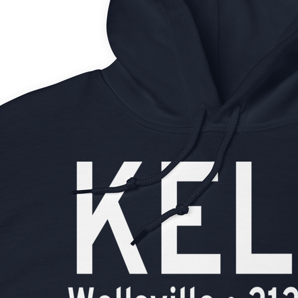 Wellsville Municipal Arpt,Tarantine Field (KELZ) ICAO Hoodie Sweatshirt 