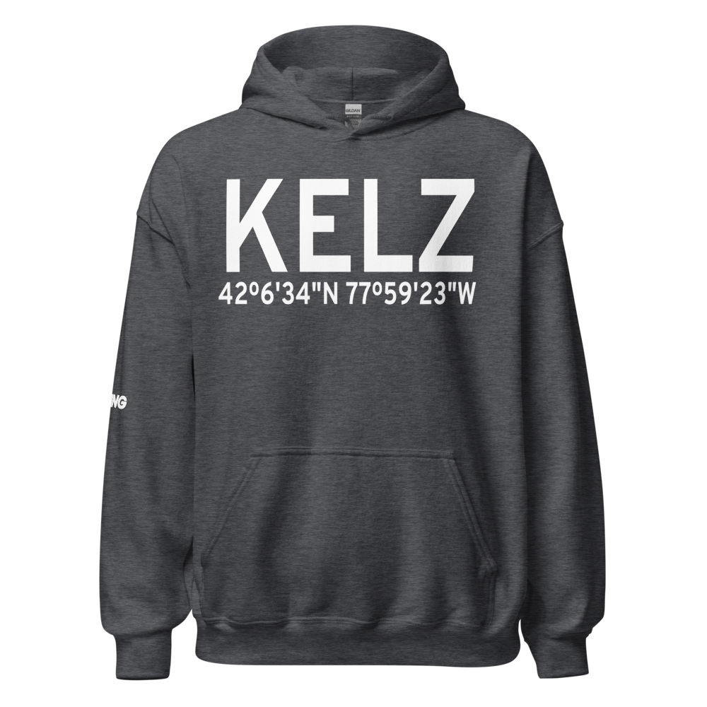 Wellsville Municipal Arpt,Tarantine Field (KELZ) ICAO Hoodie Sweatshirt 