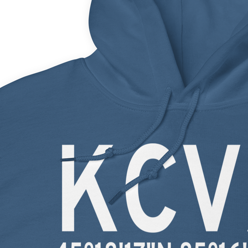Charlevoix Municipal Airport (KCVX) ICAO Hoodie Sweatshirt 