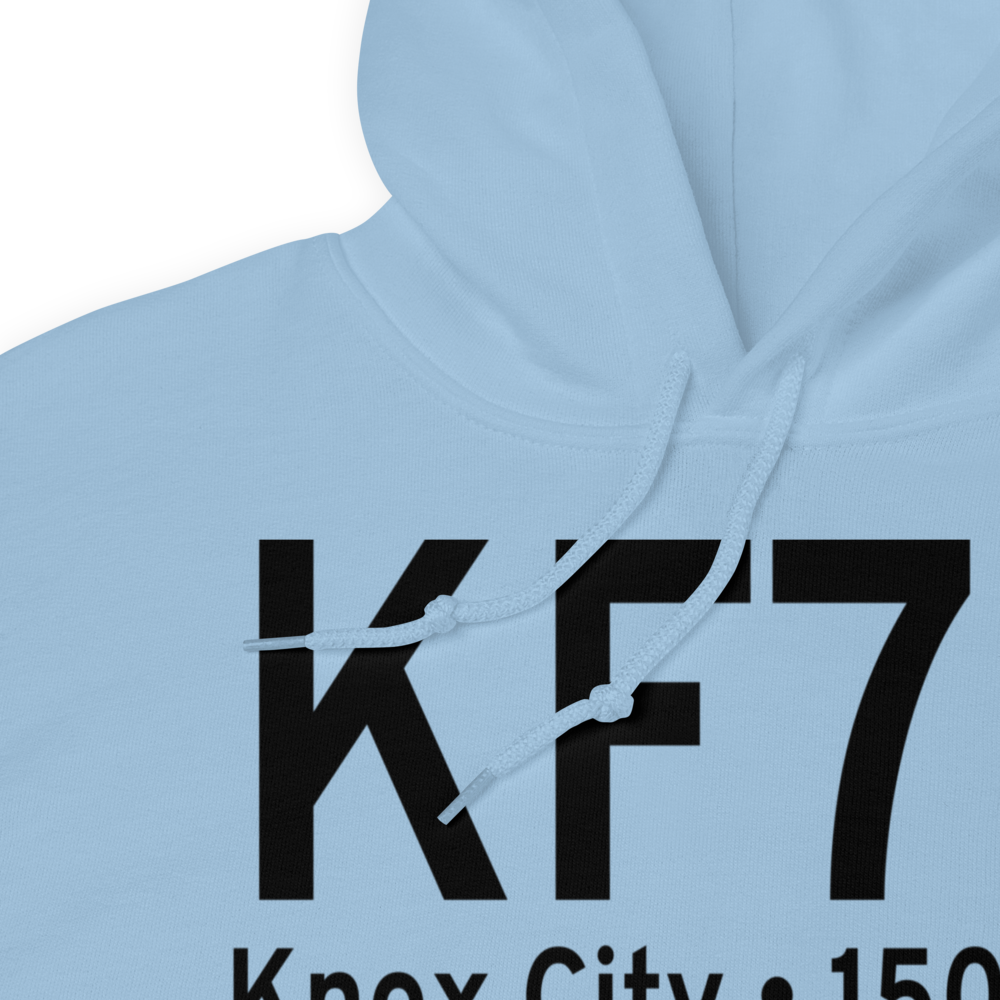 Harrison Field of Knox City Airport (KF75) ICAO Hoodie Sweatshirt 