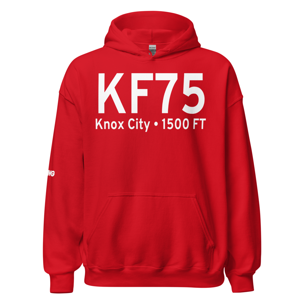 Harrison Field of Knox City Airport (KF75) ICAO Hoodie Sweatshirt 