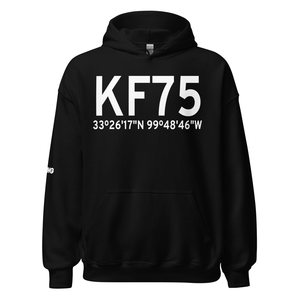 Harrison Field of Knox City Airport (KF75) ICAO Hoodie Sweatshirt 