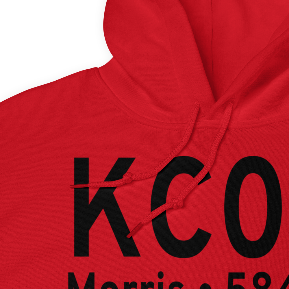 Morris Municipal James R. Washburn field (KC09) ICAO Hoodie Sweatshirt 
